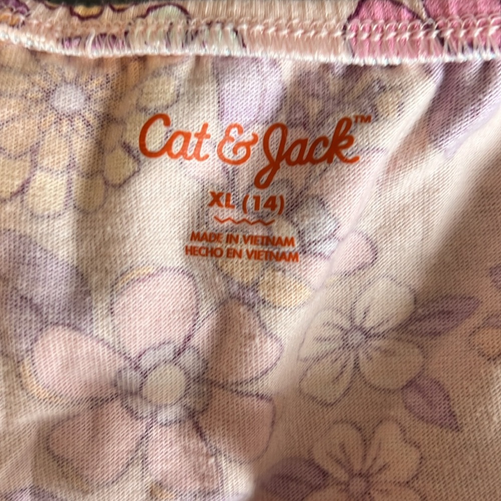 Girls Cat & Jack Floral Dress - XL 14 - Picture 7 of 7